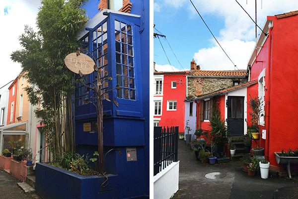 façades colorées des maisons à Trentemoult
