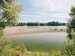 Vue sur les bords de Loire et ses bancs de sable