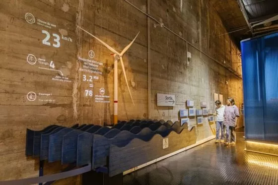 Le centre de visite EOL sur les énergies marines éoliennes.