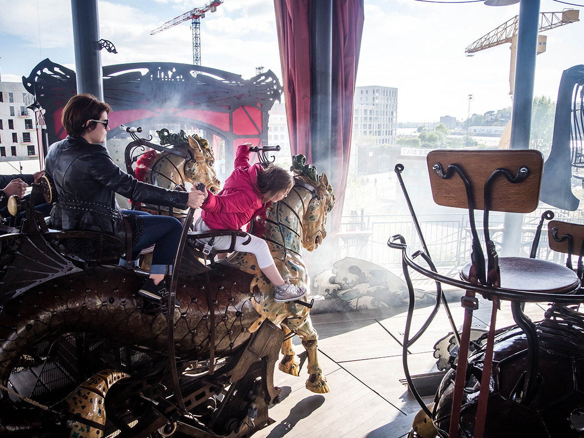 le carrousel des mondes marins, les machines de l’île à Nantes en Loire-Atlantique